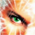 a blinking, looking eye