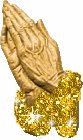a gloved hand pointing
